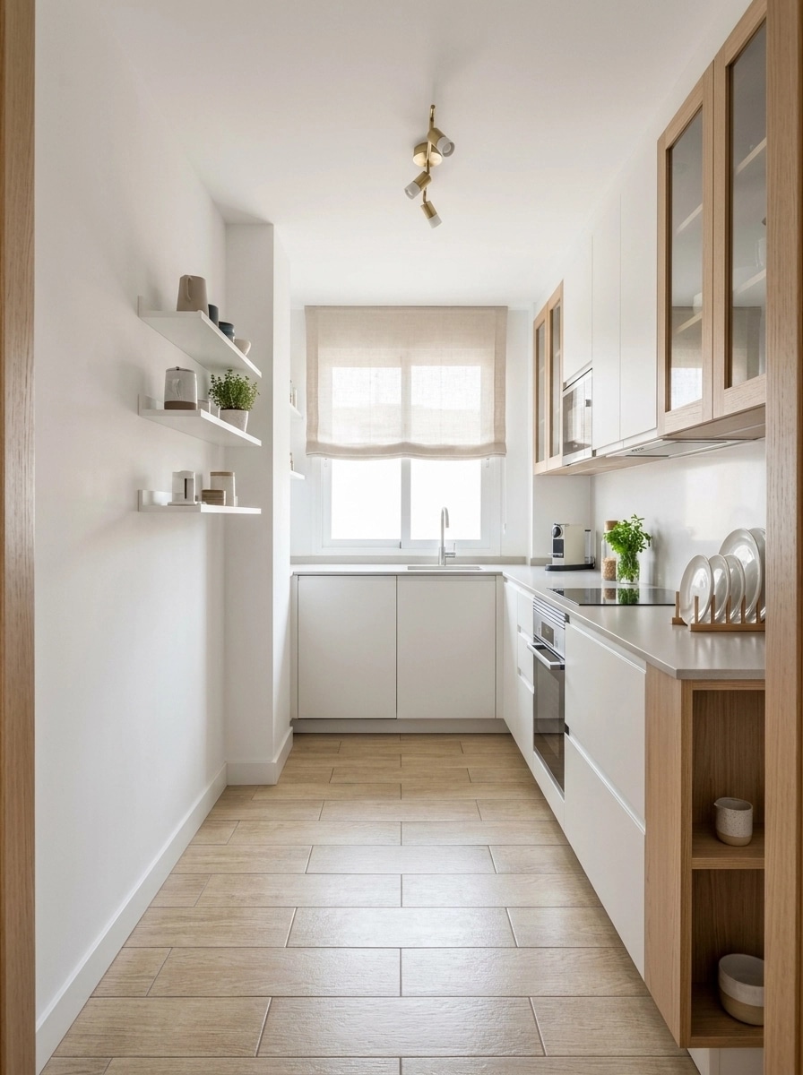 Kitchen interior in Scandinavian style — photo by GenRoom AI
