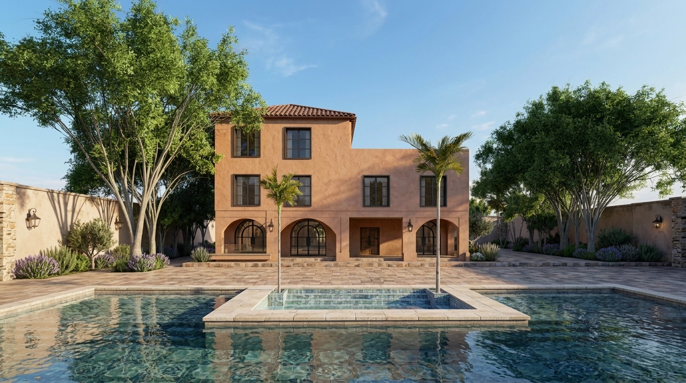 Facade design in Mediterranean Facade style — Facade by GenRoom AI