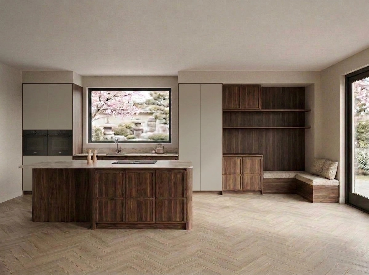 Japandi Cocina design — interior photo by GenRoom AI