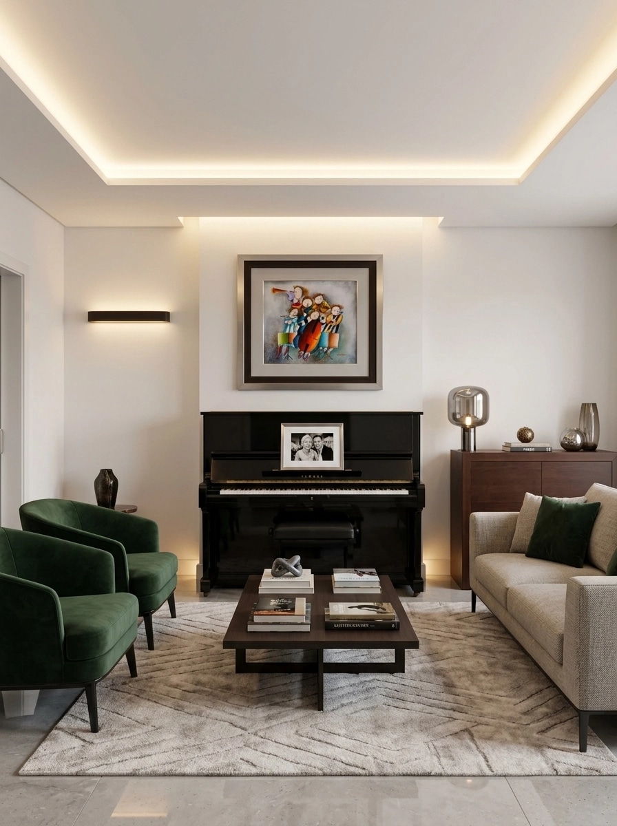 Interior design in Contemporary style — Living Room by GenRoom AI