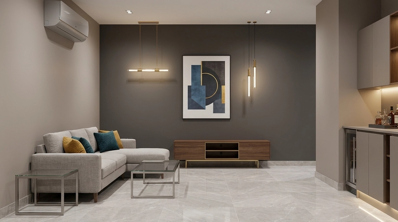 Interior design in Contemporary style — Living Room by GenRoom AI
