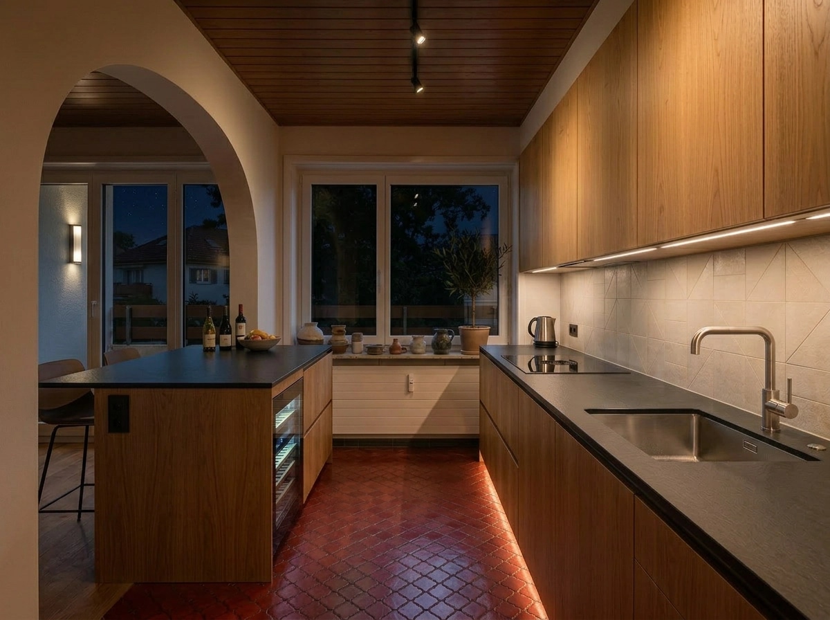 Interior design in Contemporary style — Kitchen by GenRoom AI