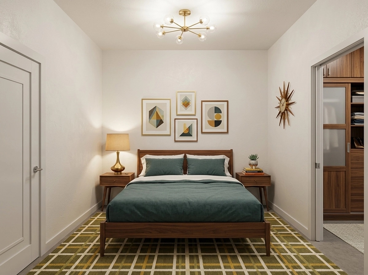 Mid-Century Modern Quarto design — interior photo by GenRoom AI
