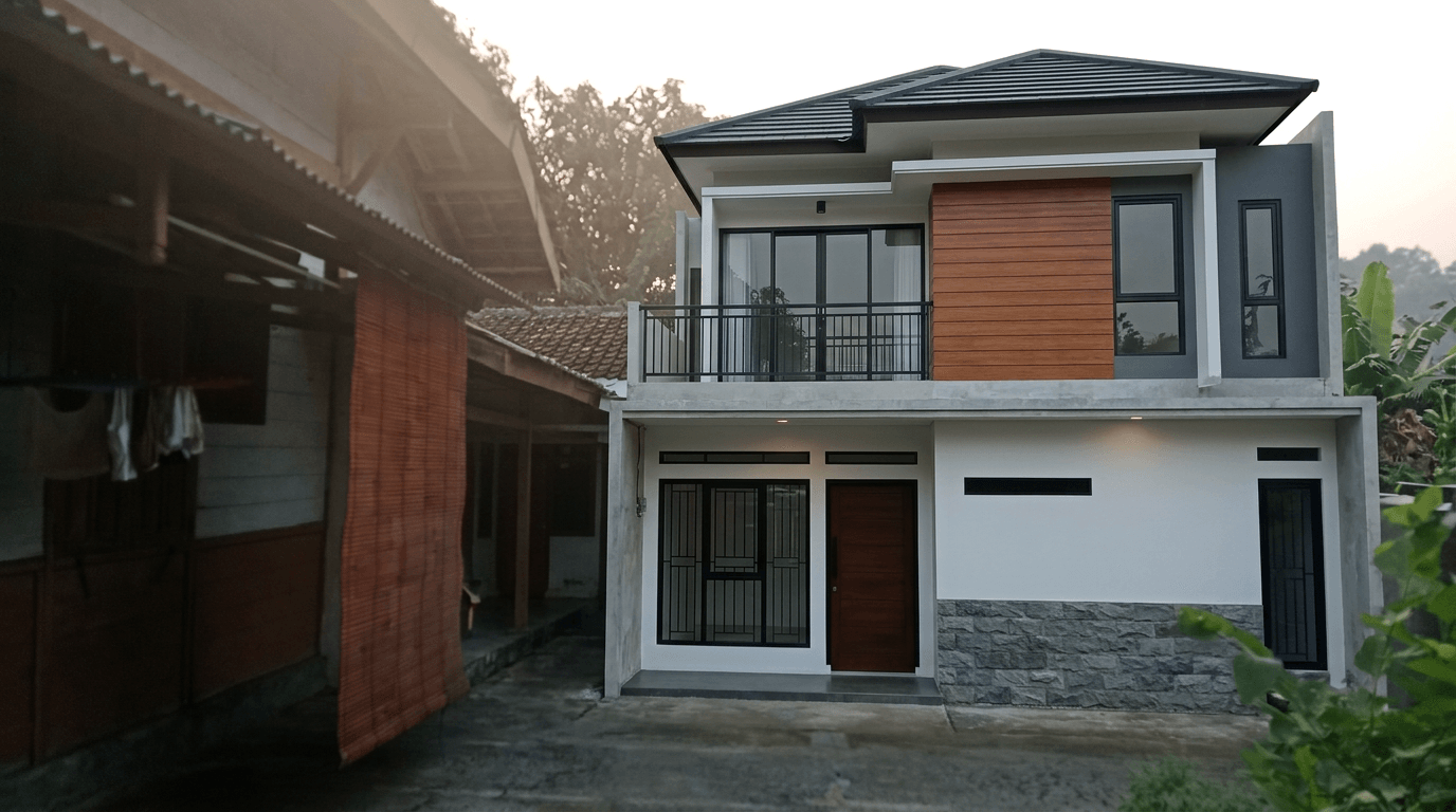 Design de façade en style Contemporary Facade — Façade par GenRoom AI
