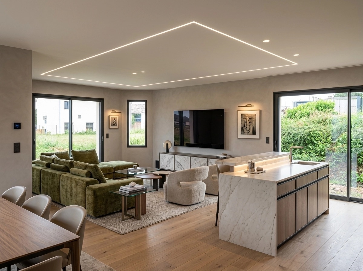 Interior design in Contemporary style — Living Room by GenRoom AI