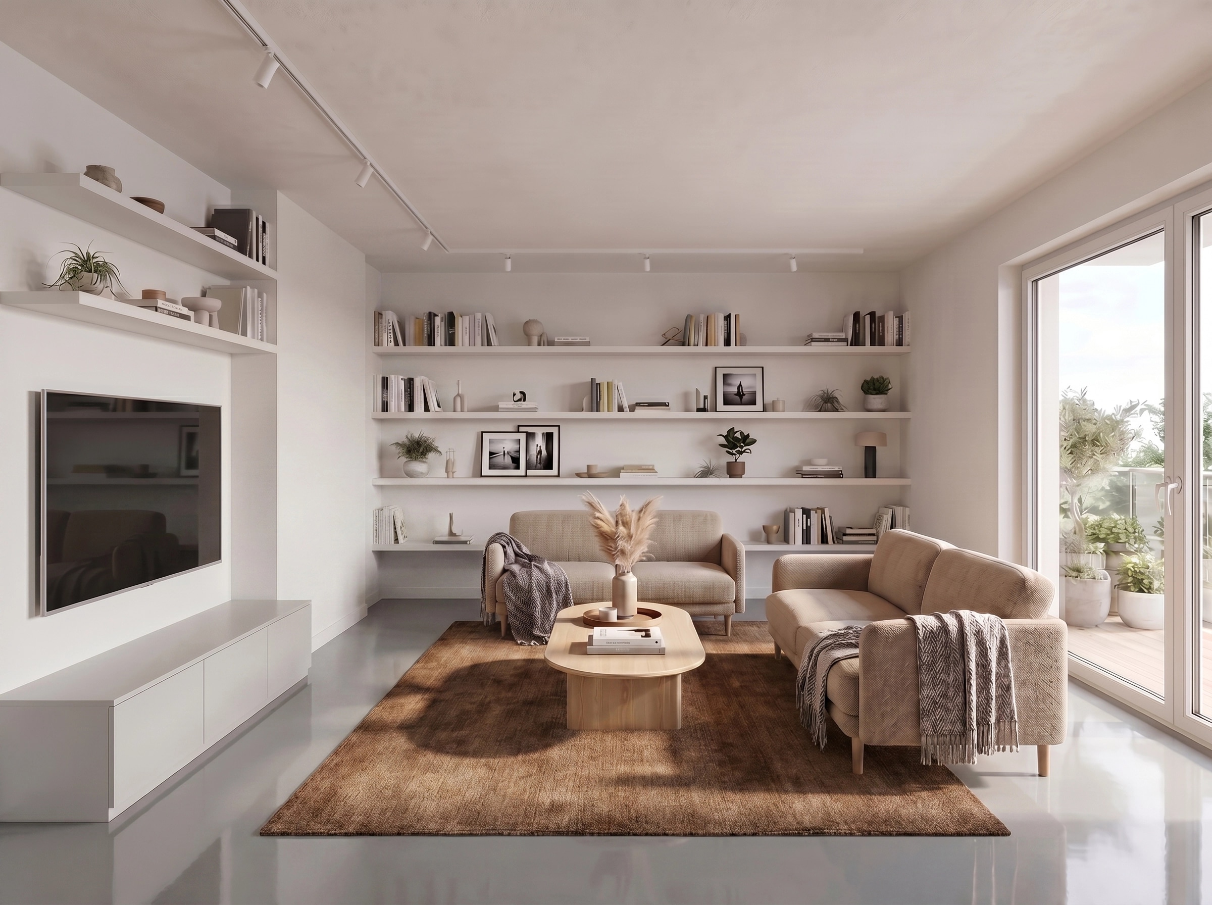 Scandinavian Living Room design — interior photo by GenRoom AI