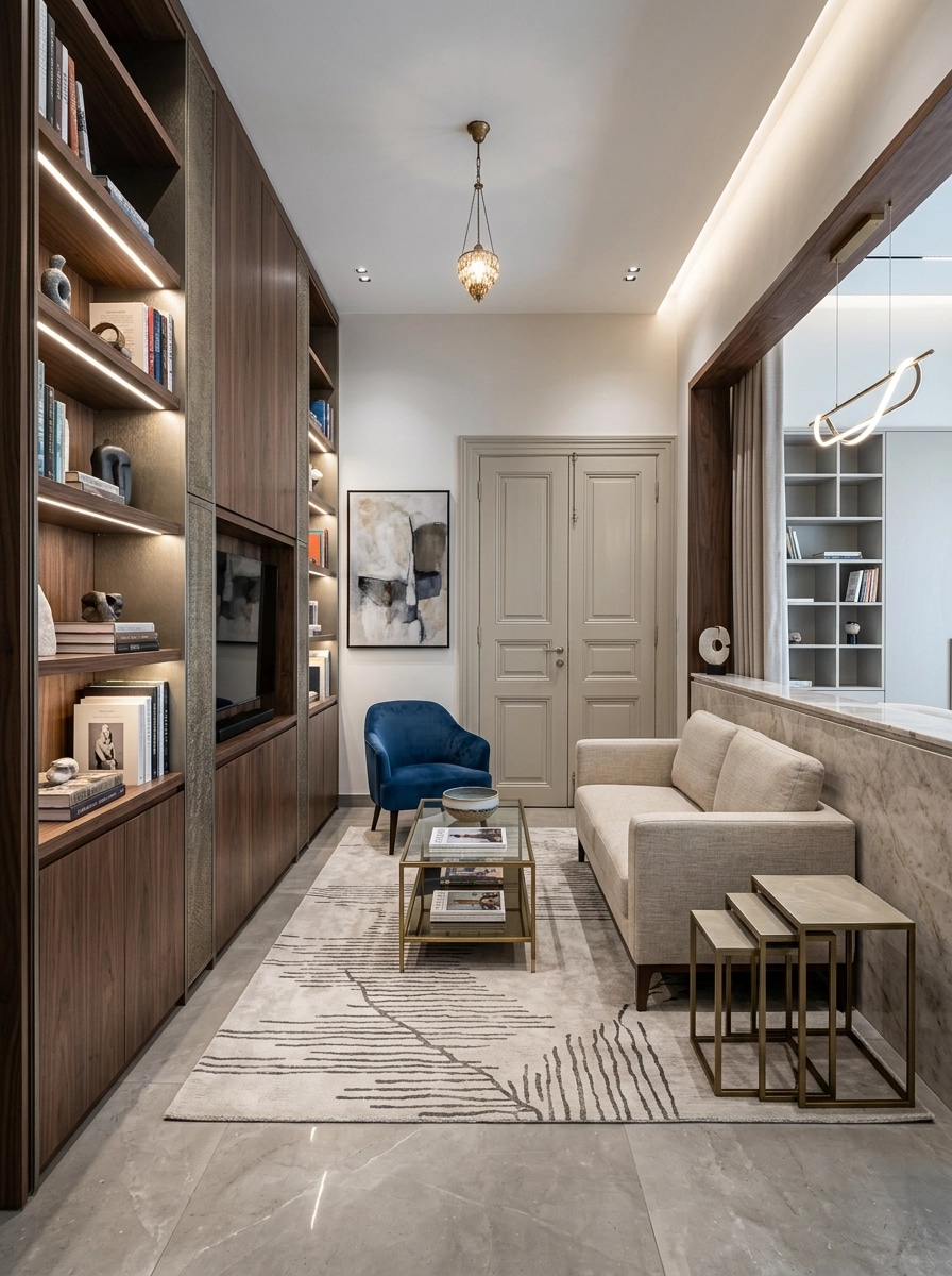 Interior design in Contemporary style — Living Room by GenRoom AI