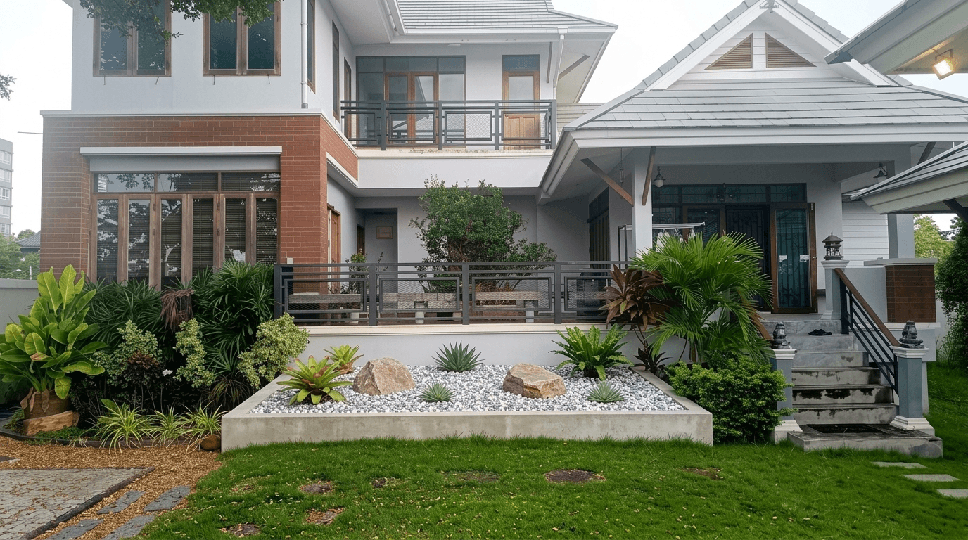 Yard design in no_style style — photo by GenRoom AI
