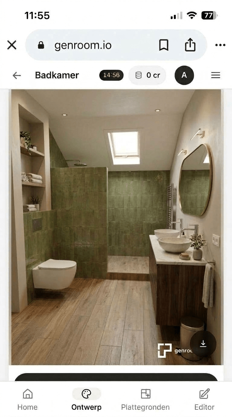 Bathroom interior in no_style style — photo by GenRoom AI
