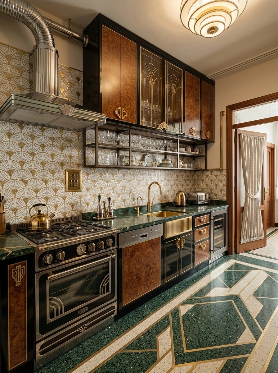 Interior design in Art Deco style — Kitchen by GenRoom AI