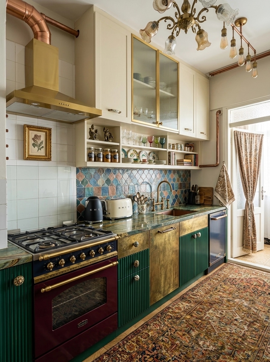 Kitchen interior in Eclectic style — photo by GenRoom AI