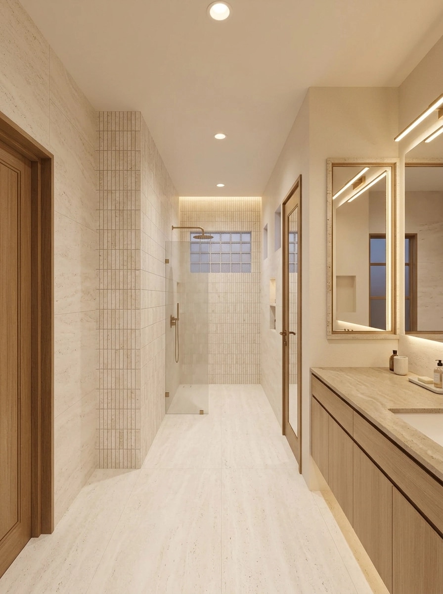 Bathroom interior in Contemporary style — photo by GenRoom AI