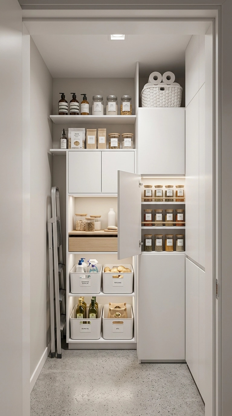 Interior design in Minimalism style — pantry by GenRoom AI