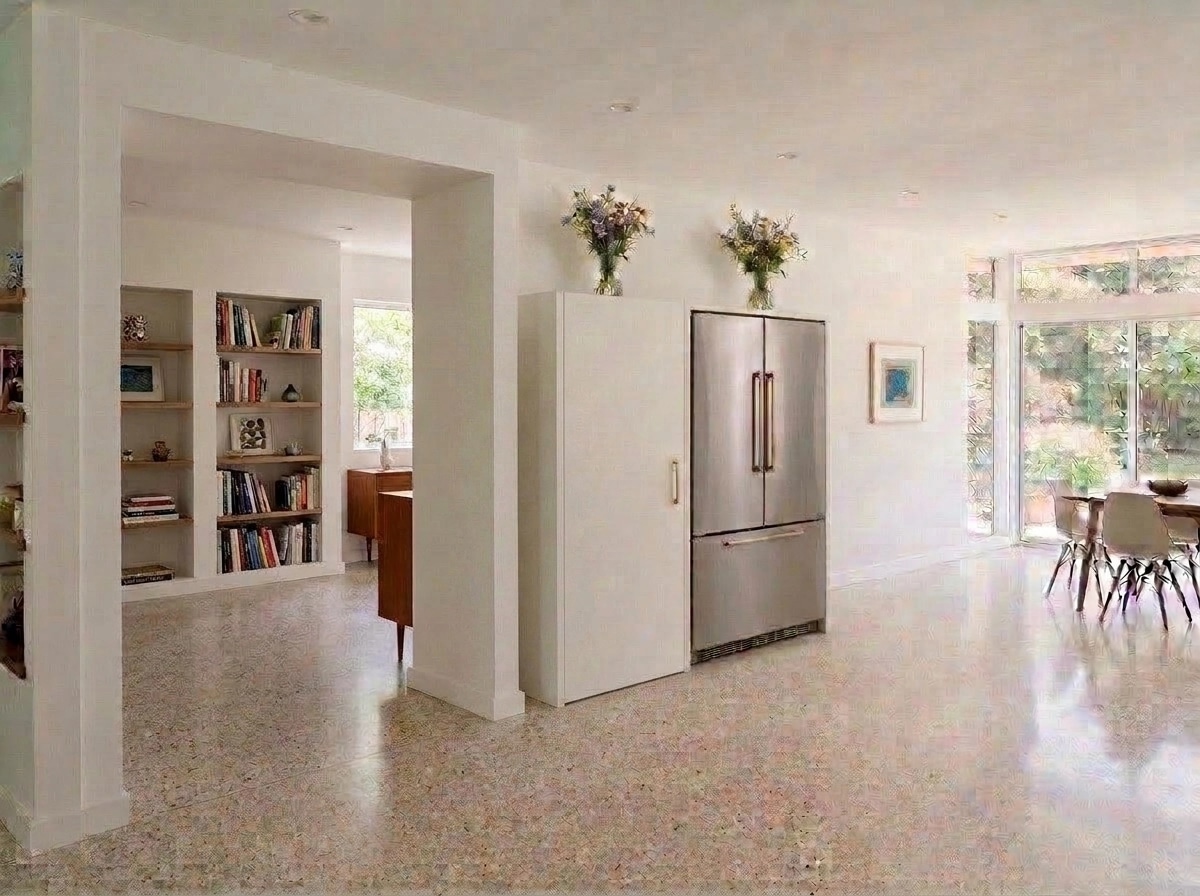 Interior design in Mid-Century Modern style — Kitchen by GenRoom AI