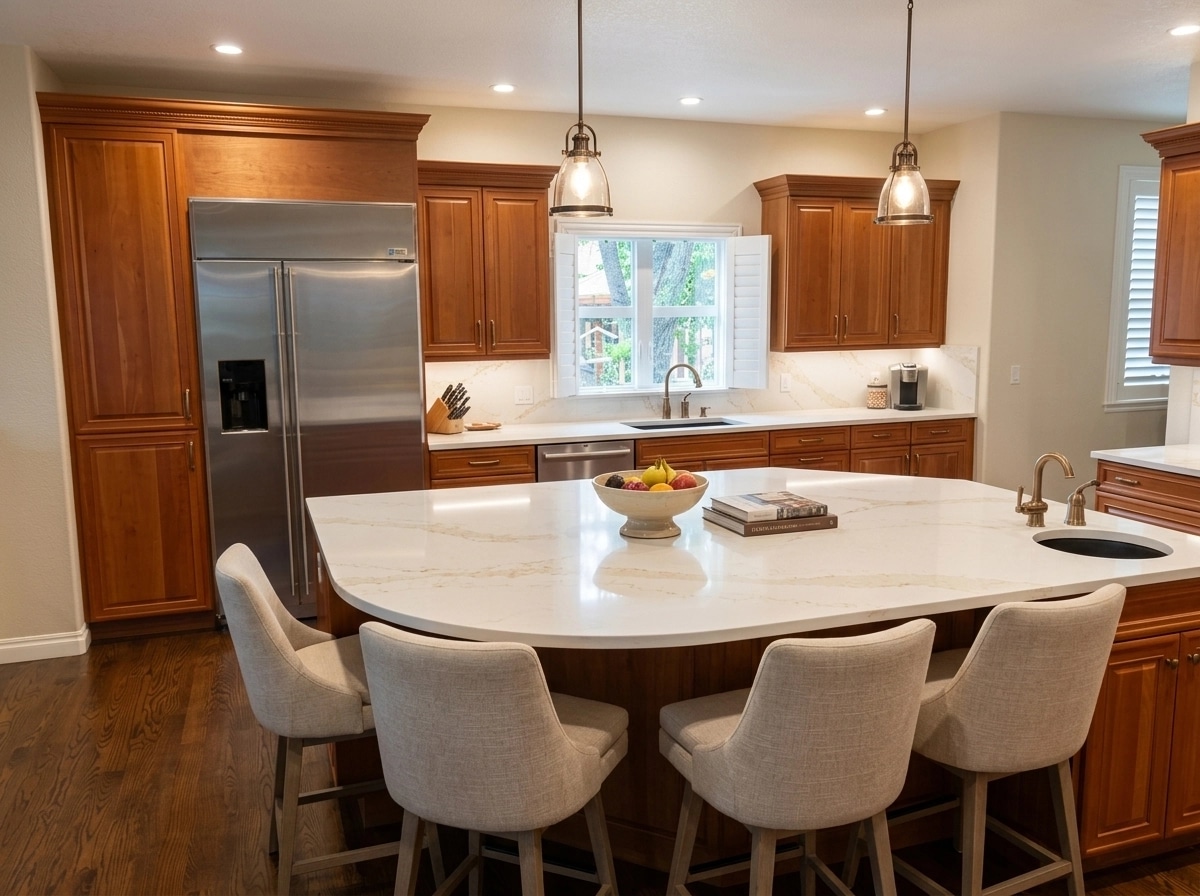 Interior design in Transitional style — Kitchen by GenRoom AI