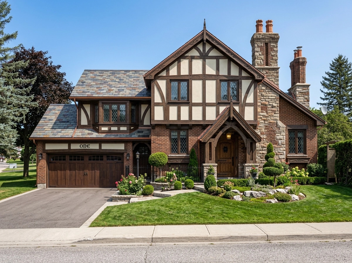 Tudor Facade Facade design — facade photo by GenRoom AI