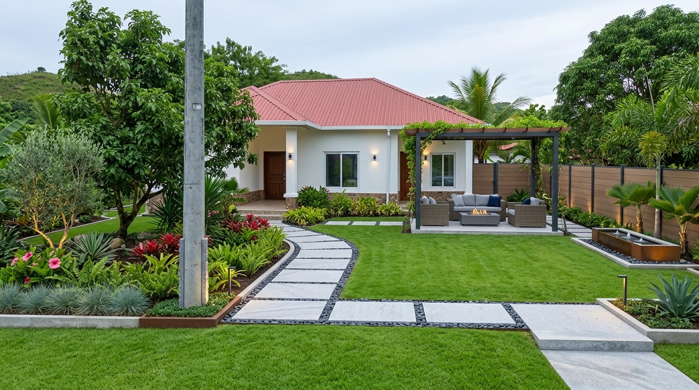 Landscape design in Contemporary Yard style — Yard by GenRoom AI