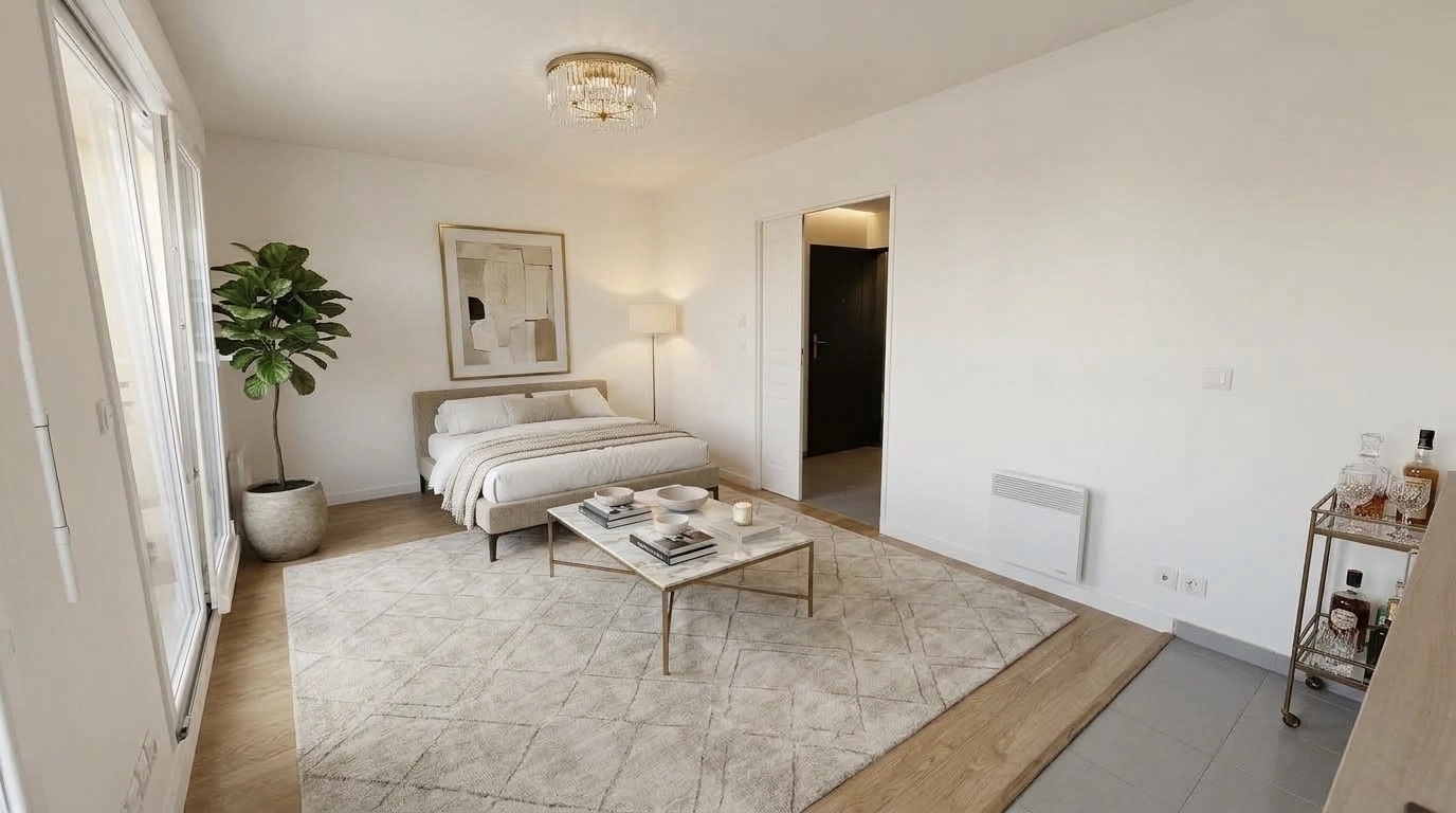 Interior design in Transitional style — Living Room by GenRoom AI