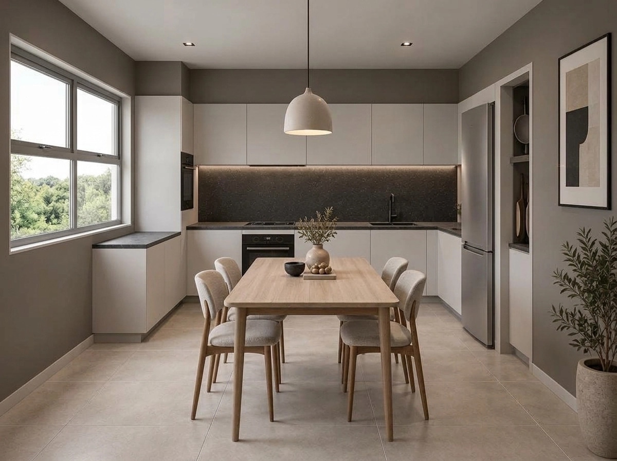 Kitchen interior in Contemporary style — photo by GenRoom AI