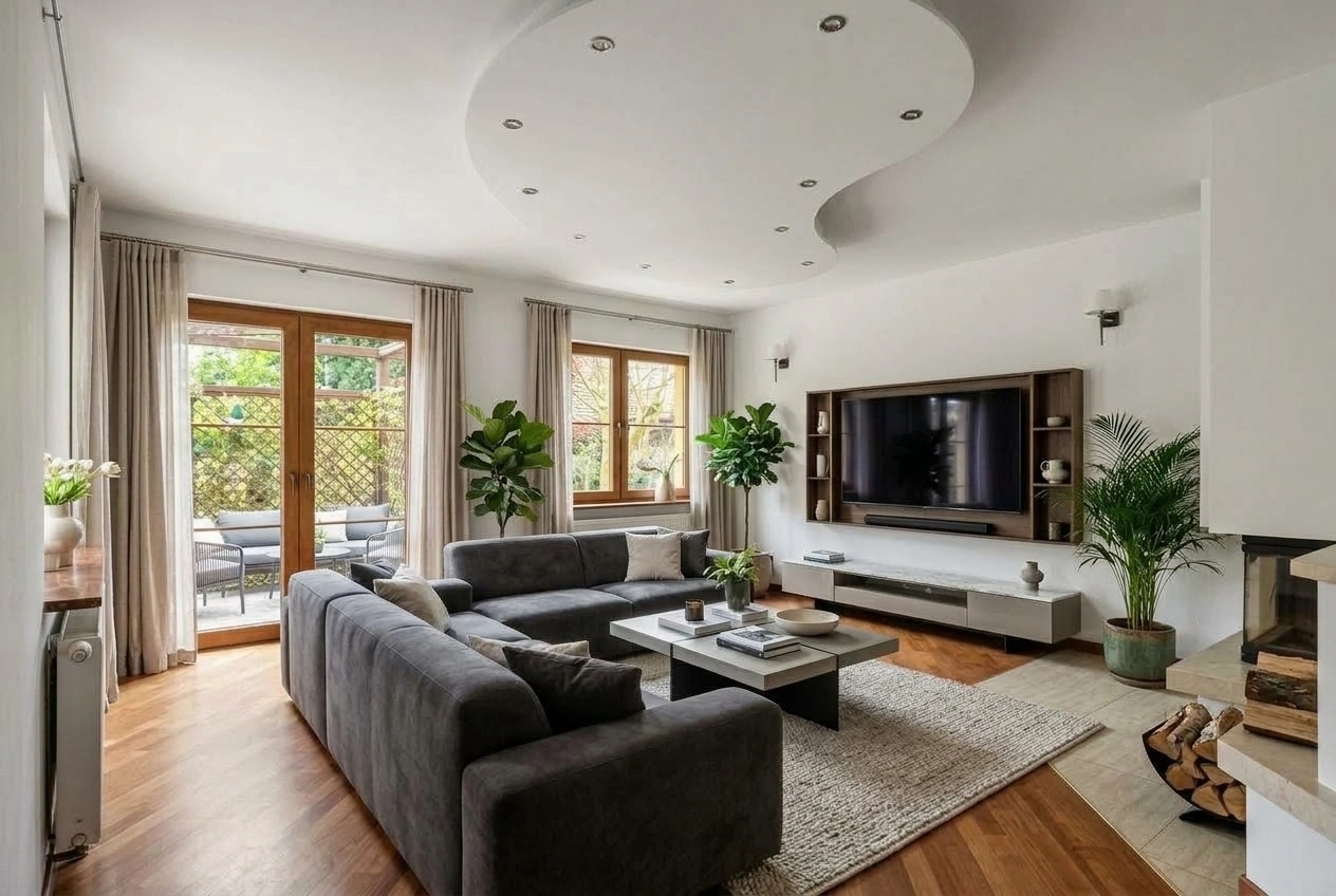 Interior design in Contemporary style — Living Room by GenRoom AI