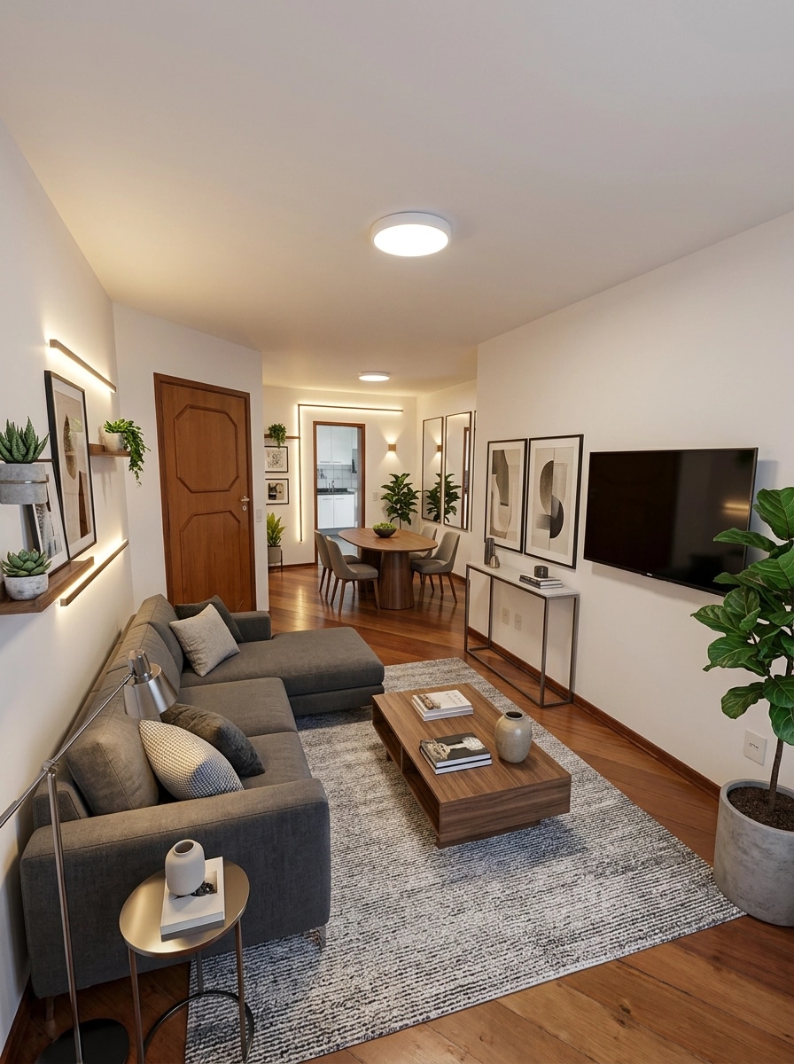Interior design in Contemporary style — Living Room by GenRoom AI