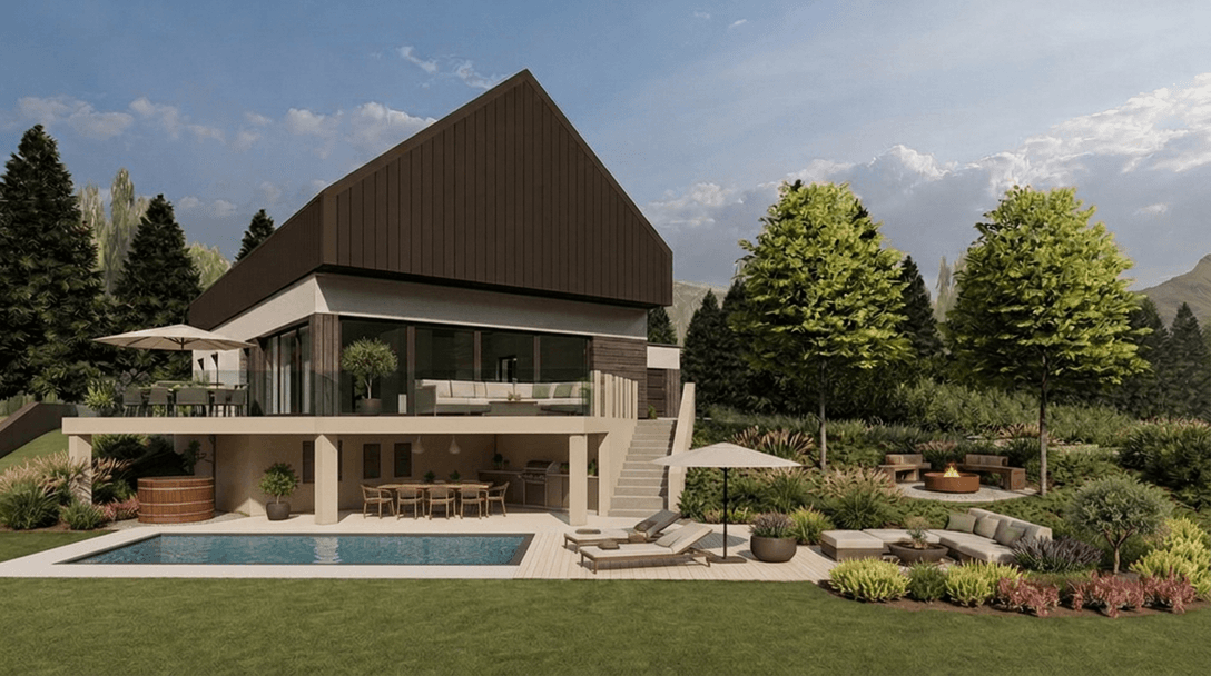 Yard design in Contemporary Yard style — photo by GenRoom AI