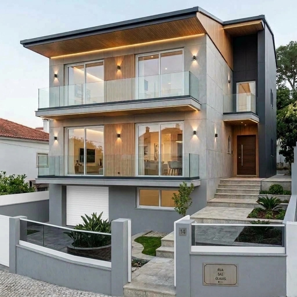 Contemporary Facade Facade design — facade photo by GenRoom AI