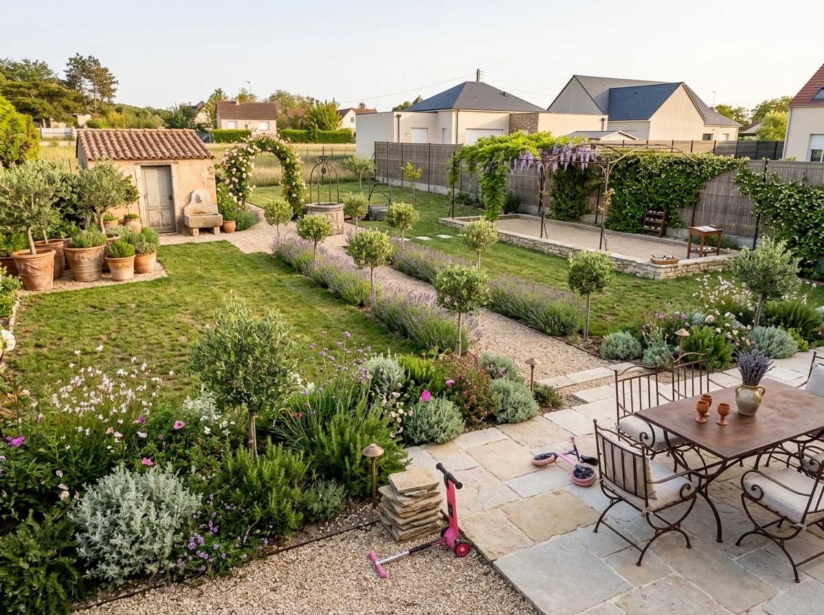 Provence Garden Bahçe design — yard photo by GenRoom AI