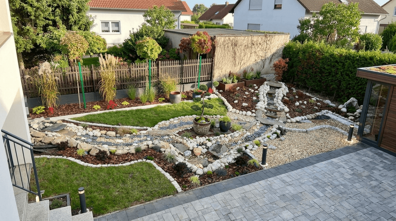Yard design in no_style style — photo by GenRoom AI