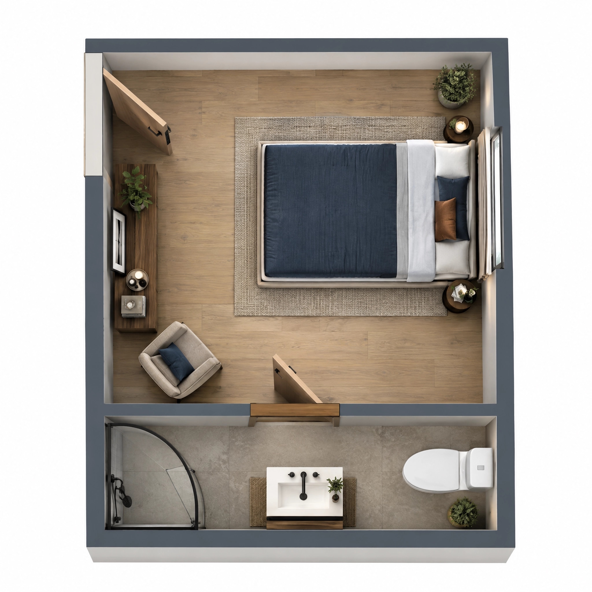 Interior design in Contemporary style — Living Room by GenRoom AI