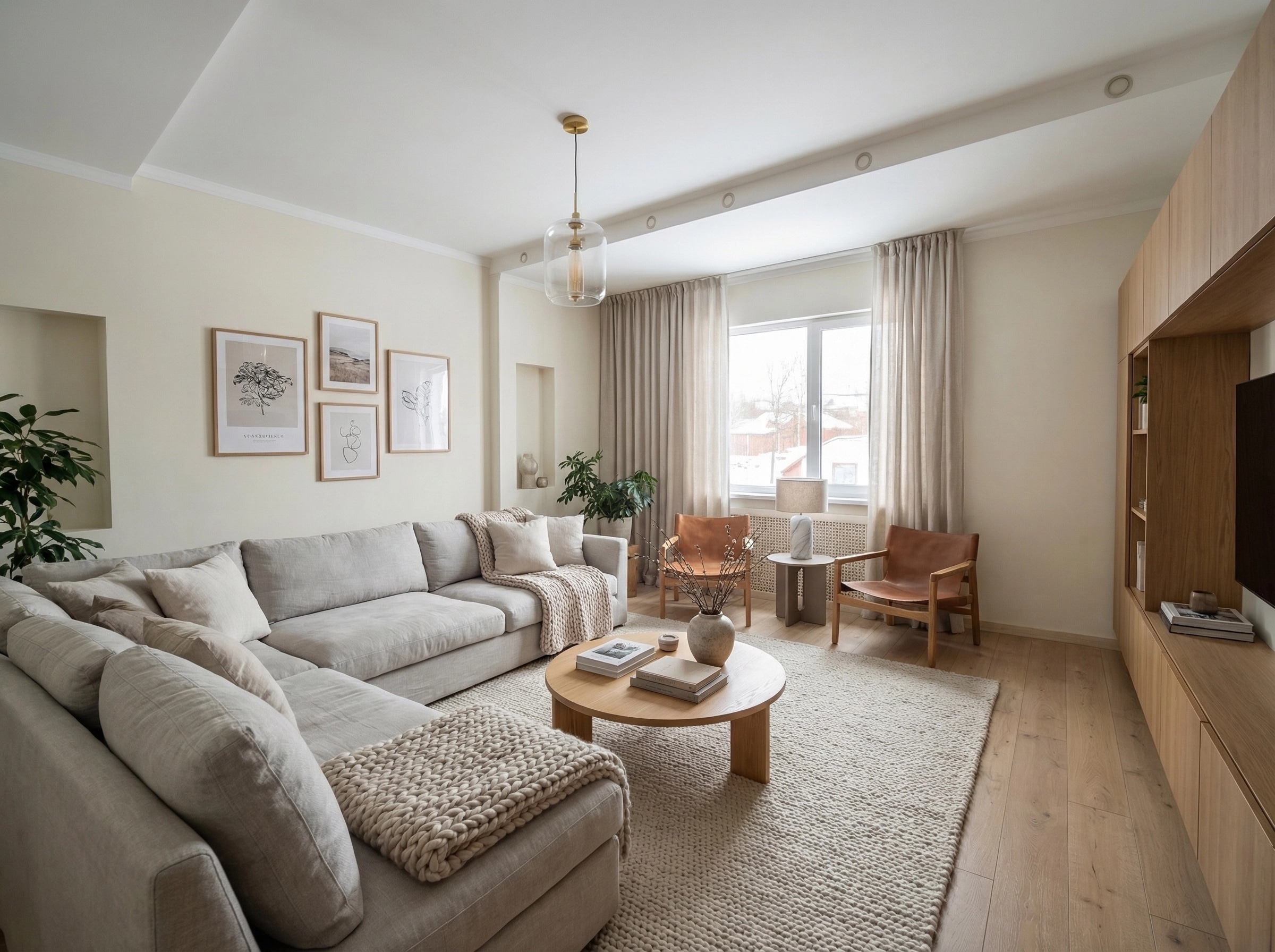Scandinavian Living Room design — interior photo by GenRoom AI