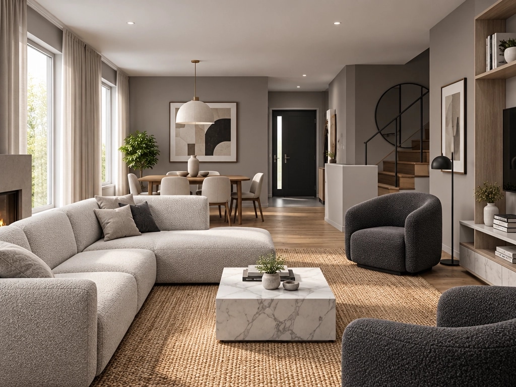 Interior design in Contemporary style — Living Room by GenRoom AI