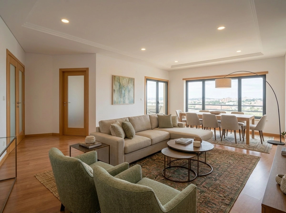 Transitional Living Room design — interior photo by GenRoom AI