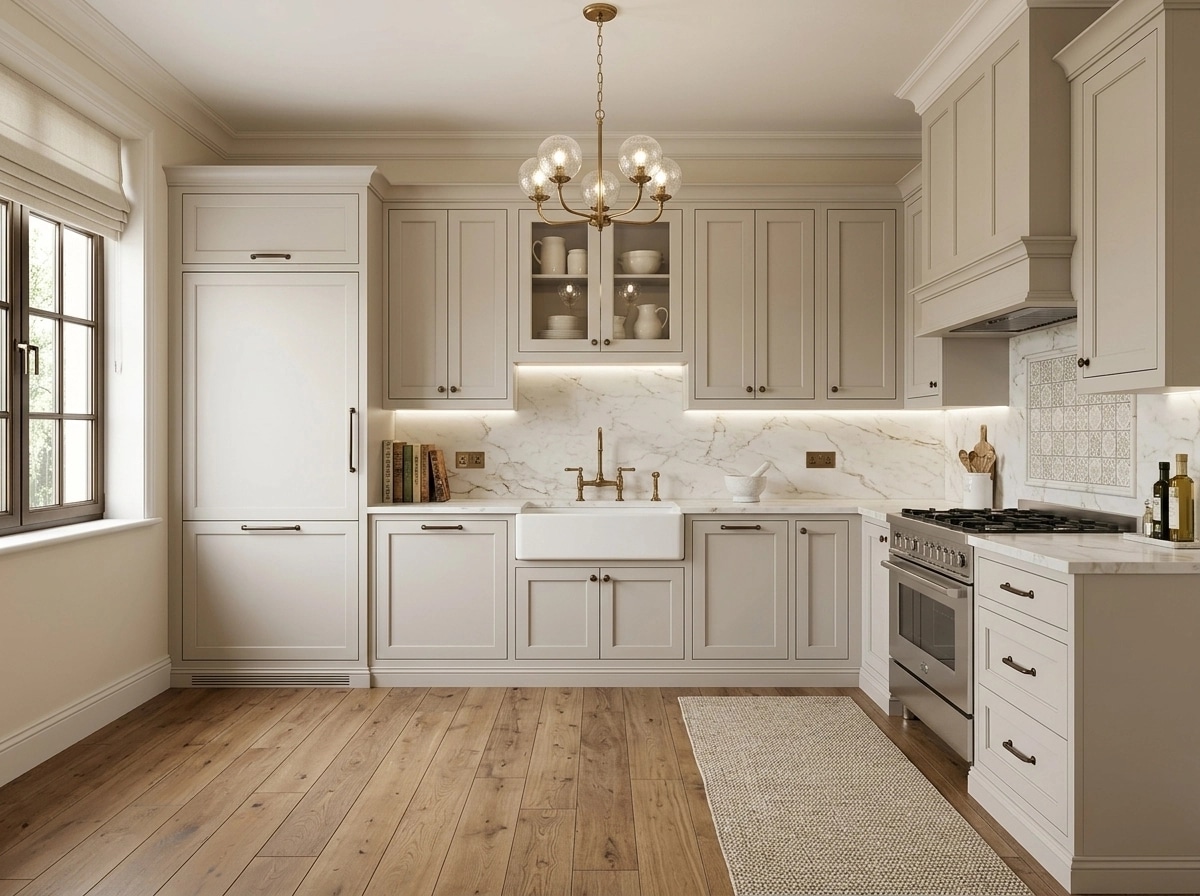 Transitional Kitchen design — interior photo by GenRoom AI