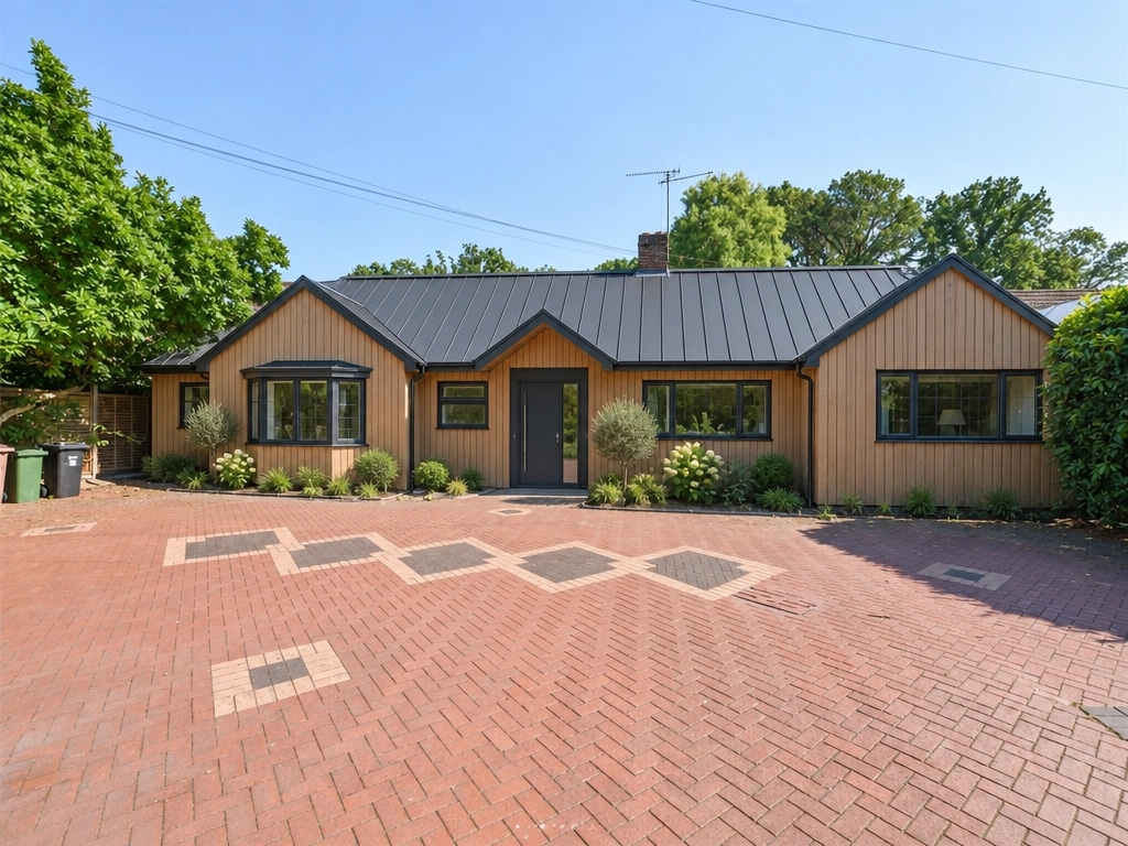Design della facciata in stile Barnhouse Facade — Facciata di GenRoom AI