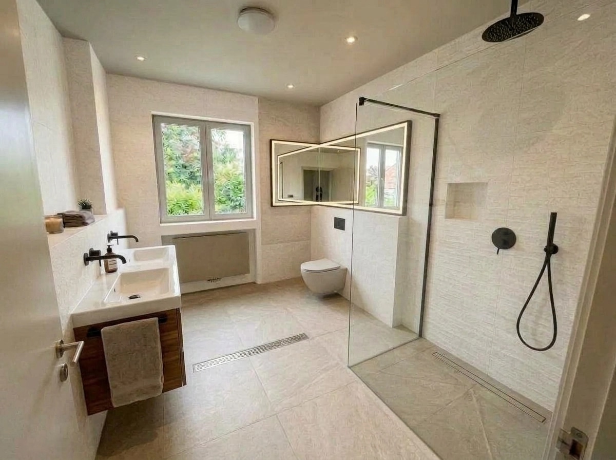 Bathroom interior in Contemporary style — photo by GenRoom AI