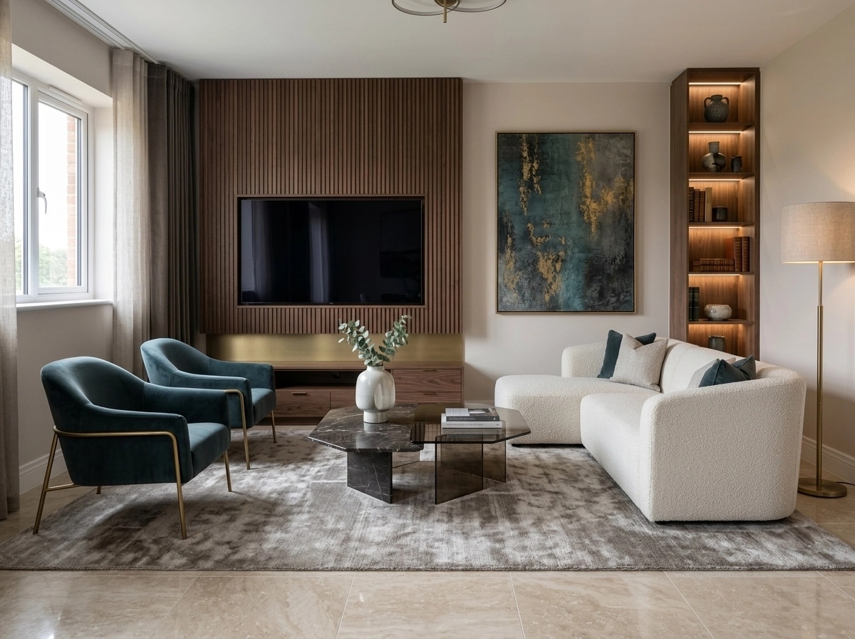 Interior design in Contemporary style — Living Room by GenRoom AI