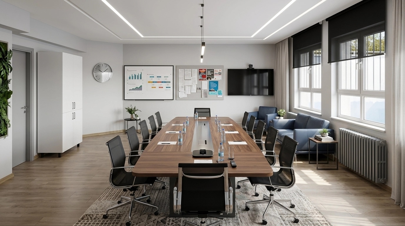 Interior design in Contemporary style — meeting_room by GenRoom AI