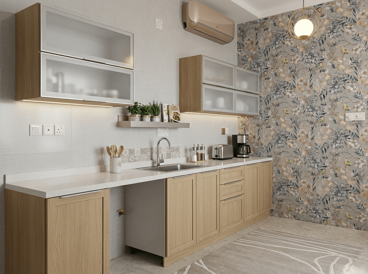 Kitchen interior in Contemporary style — photo by GenRoom AI