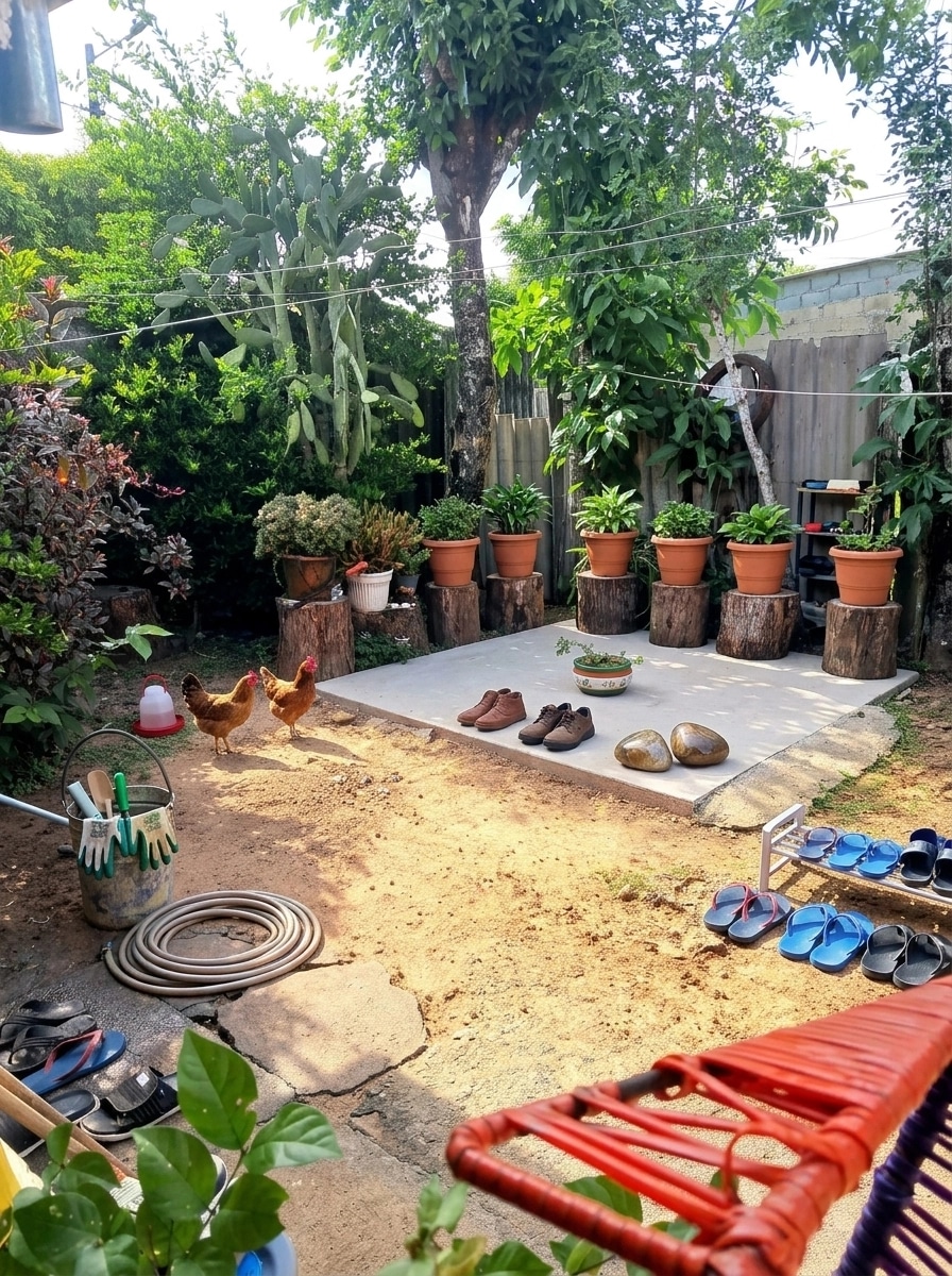 Yard design in no_style style — photo by GenRoom AI