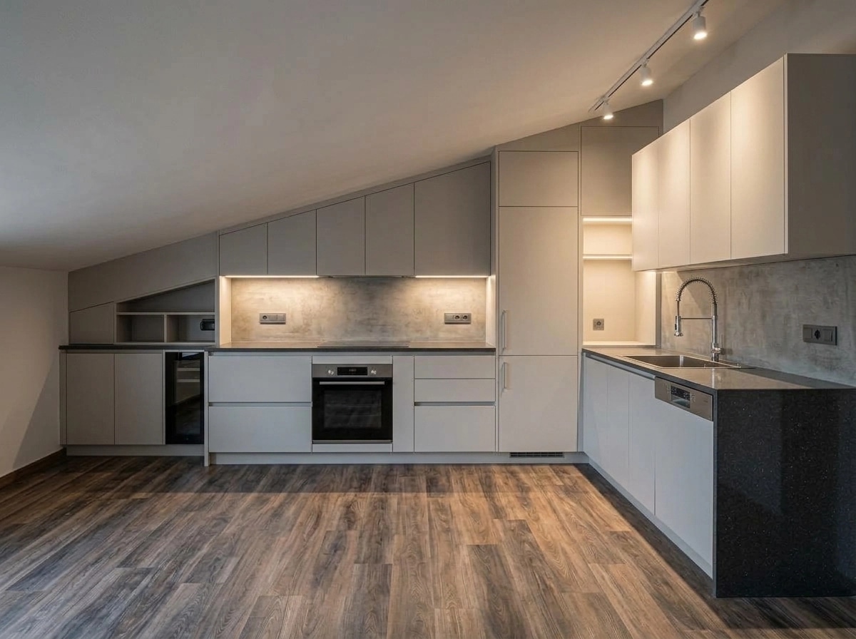 Kitchen interior in Contemporary style — photo by GenRoom AI