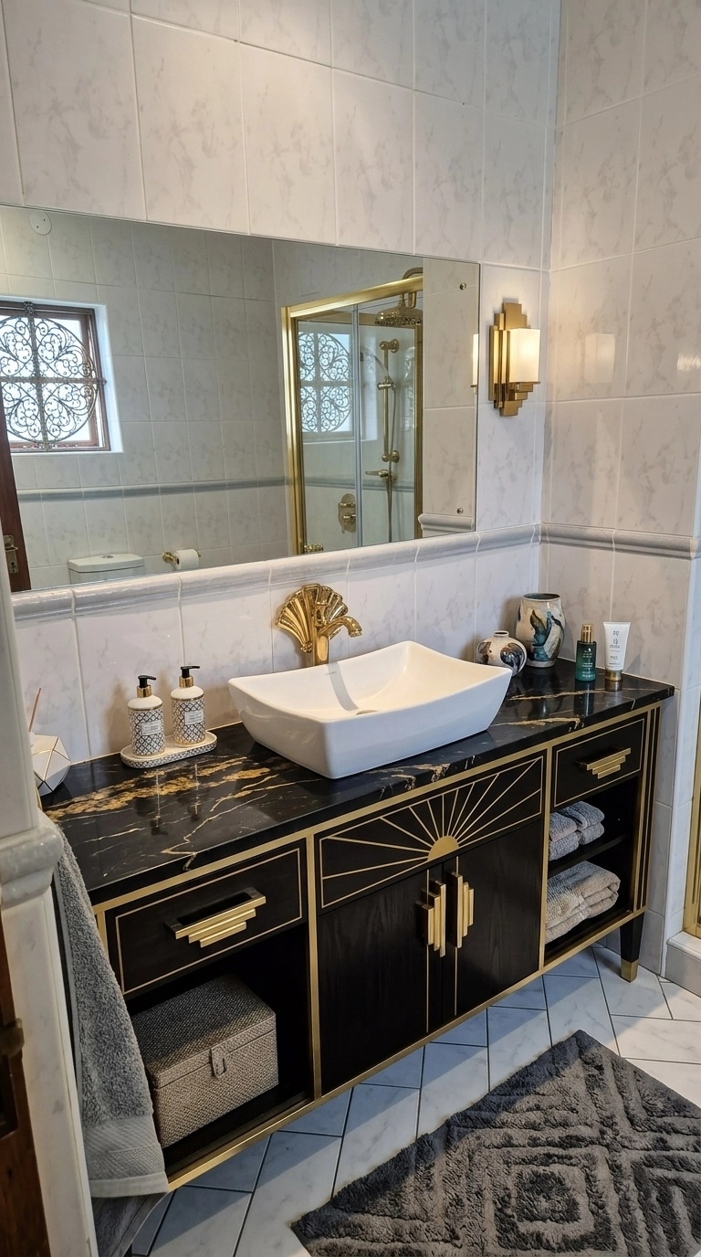Art Deco Bagno design — interior photo by GenRoom AI