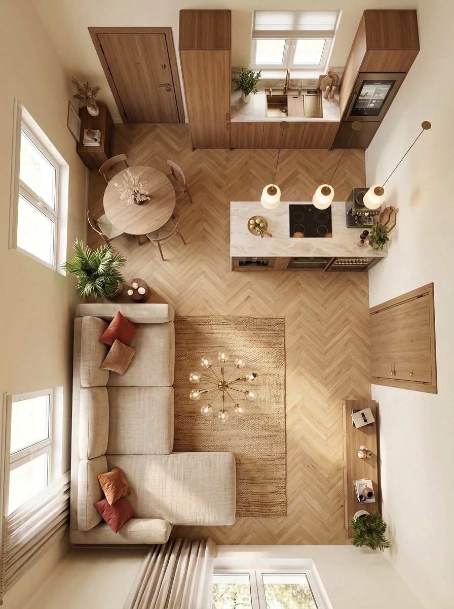 Interior design in Contemporary style — Living Room by GenRoom AI