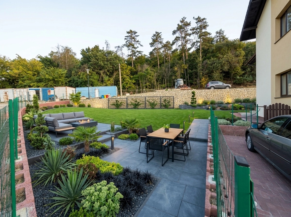 Landscape design in Contemporary Yard style — Yard by GenRoom AI