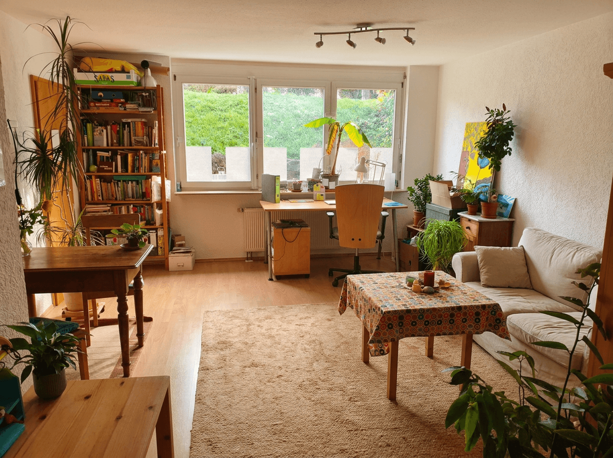 Interior design in Scandinavian style — Living Room by GenRoom AI