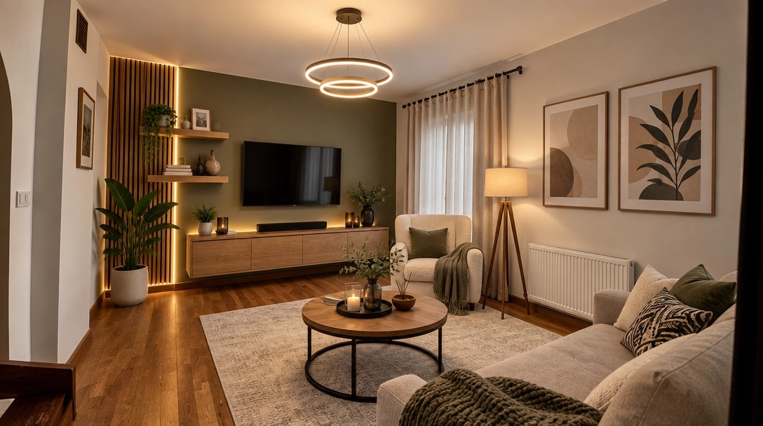 Interior design in Contemporary style — Living Room by GenRoom AI