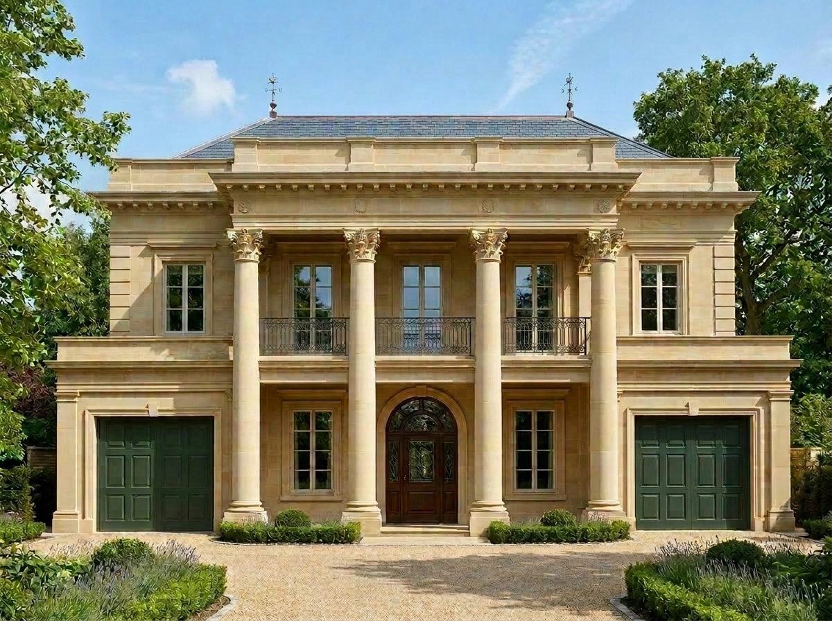 Facade design in Neoclassic Facade style — Facade by GenRoom AI