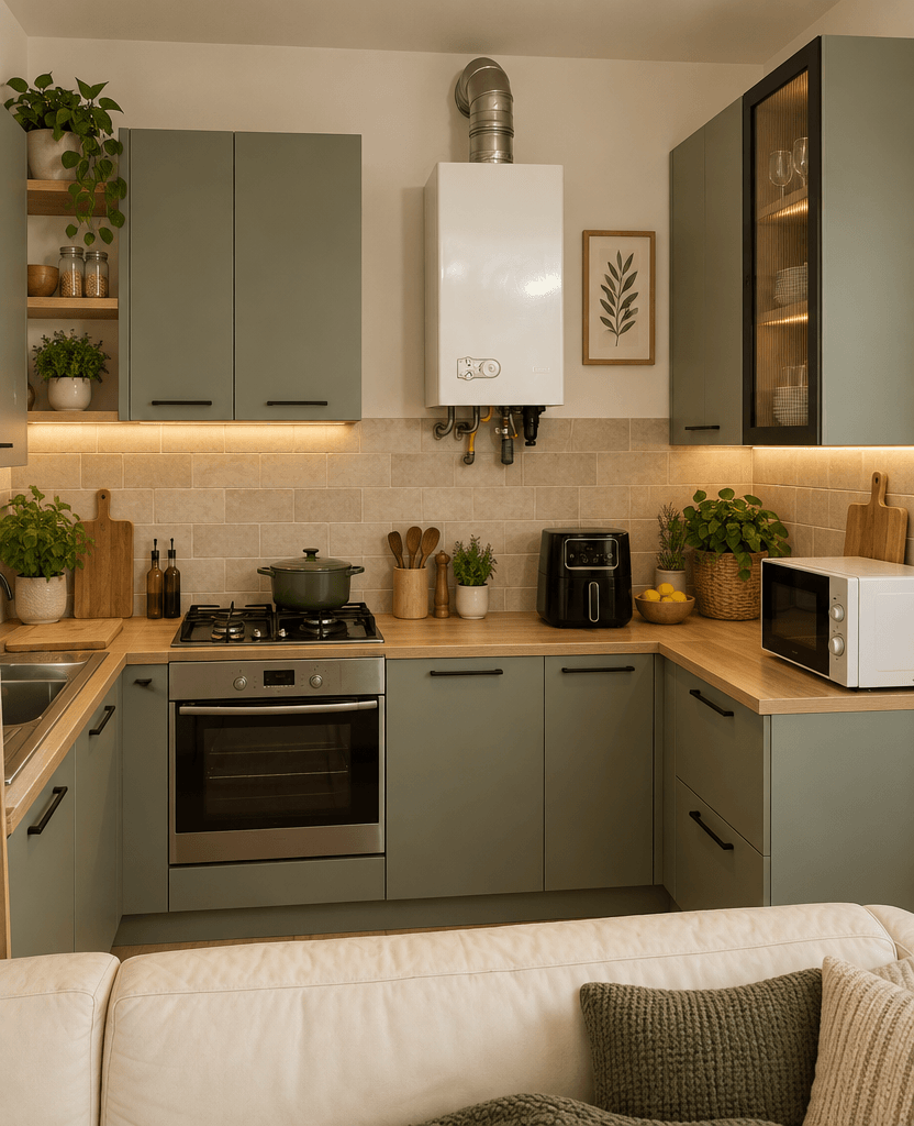 Kitchen interior in Contemporary style — photo by GenRoom AI