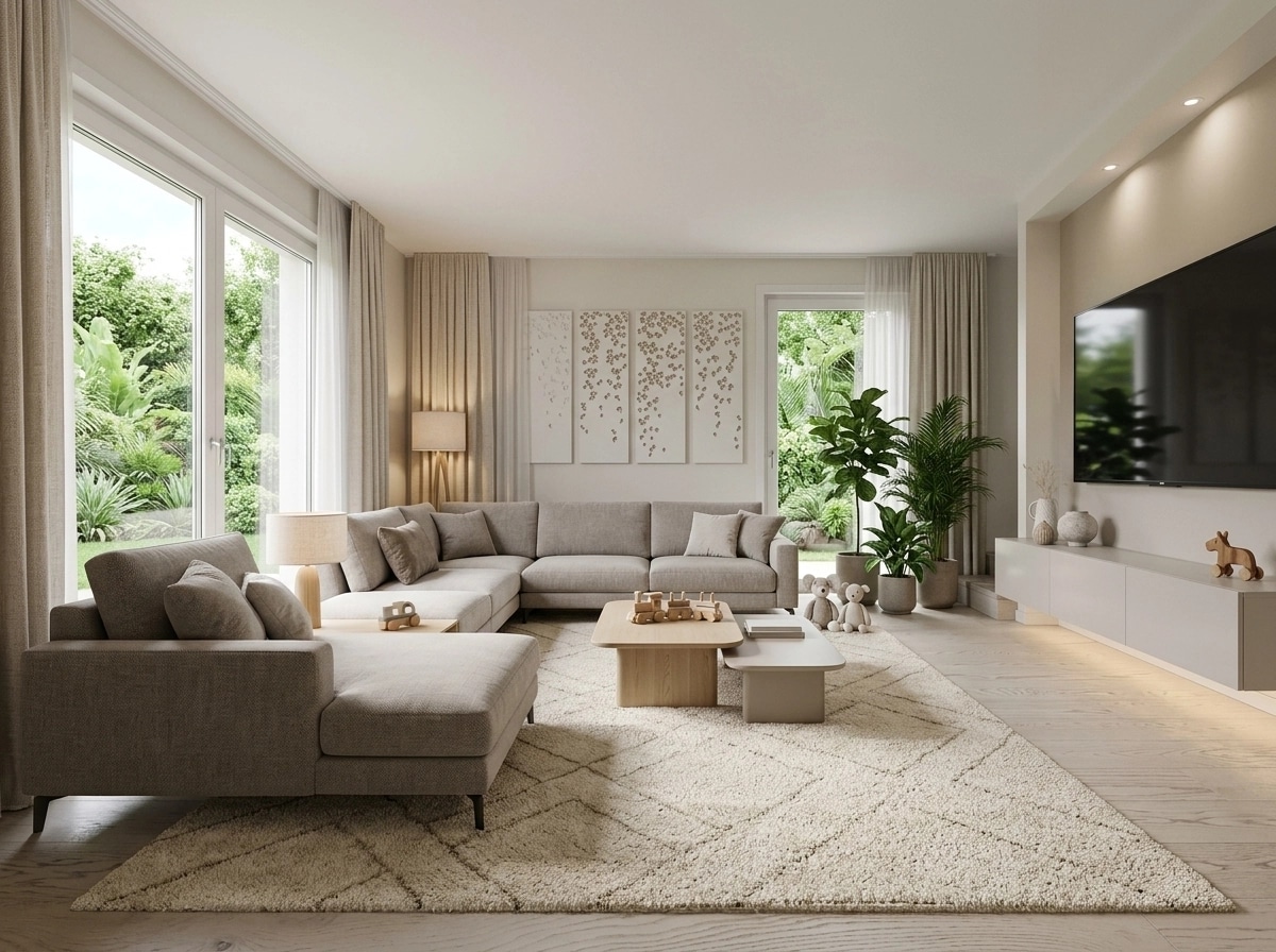 Interior design in Scandinavian style — Living Room by GenRoom AI