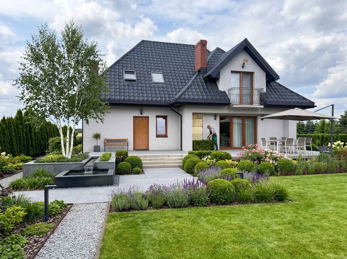 Landscape design in Contemporary Yard style — Yard by GenRoom AI
